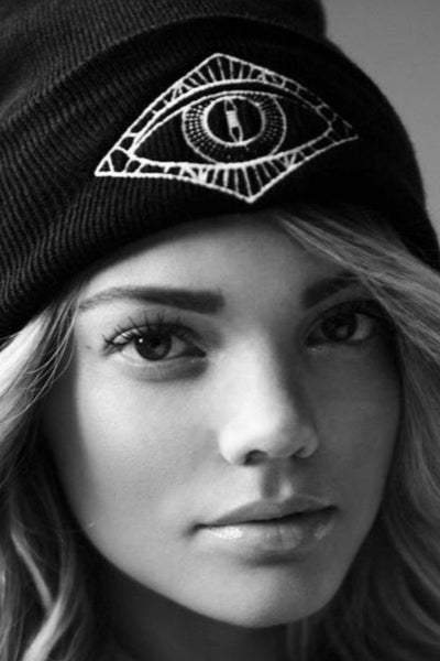 Black Third Eye Beanie - IAM VIBES